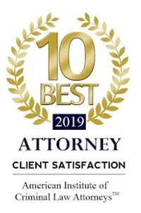 10 Best | 2019 | Attorney Client Satisfaction | American Institute of Criminal Law Attorneys